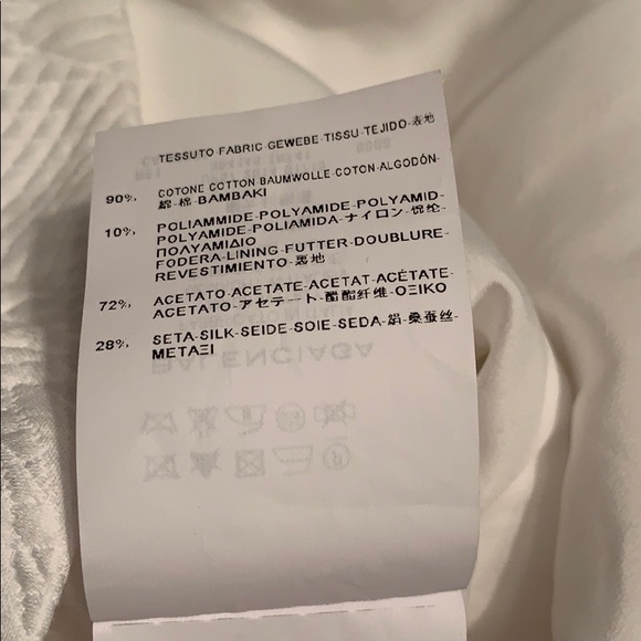 NWT BALENCIAGA White Quilted Shift Dress - Picture 7 of 15